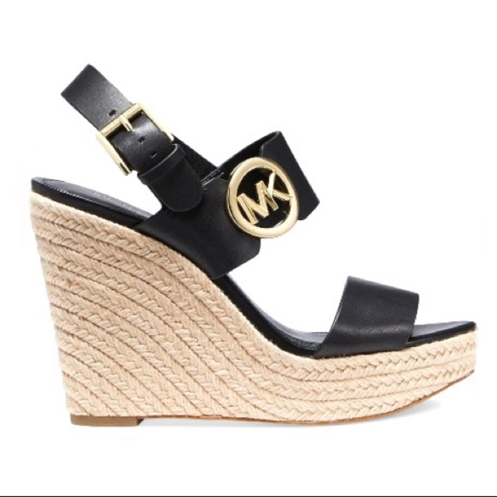 Michael Kors Summer Platform Wedge -black - Picture 2 of 3
